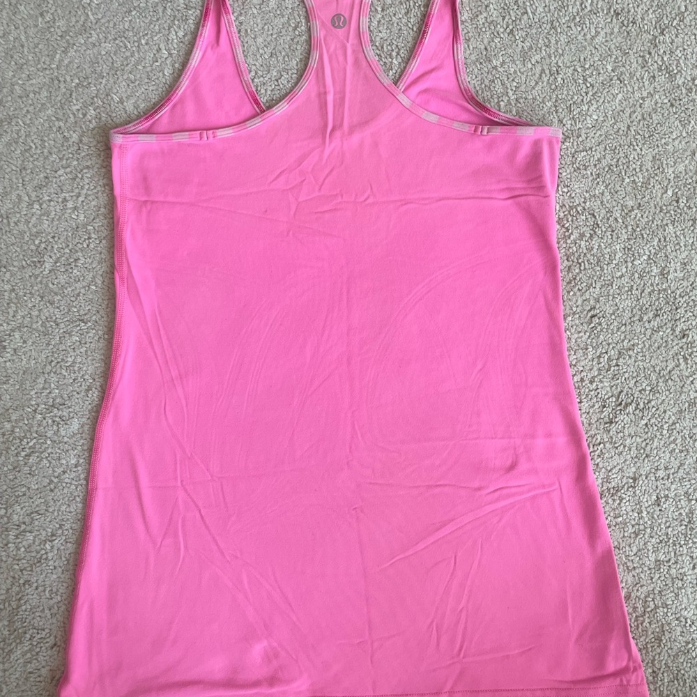 Pink Lululemon Racerback Tank Top - Picture 3 of 3